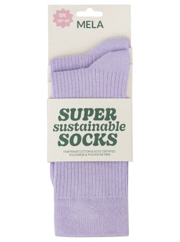MELA Gerippte Socken 2er Pack