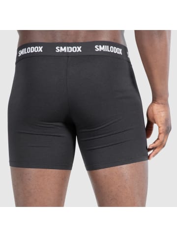 SMILODOX Boxershorts 3er Pack in Schwarz