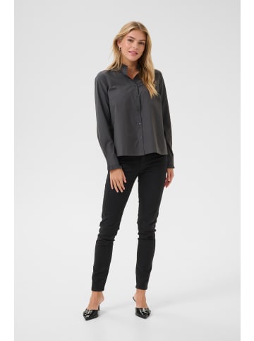 Kaffe Langarm - Hemd KAida in Black Oyster
