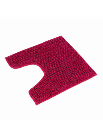 WohnDirect Badematte mit WC Ausschnitt PARIS in Pink