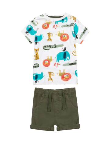 Minoti 2tlg. Outfit: T-Shirt & Shorts Planet 7 in weiß