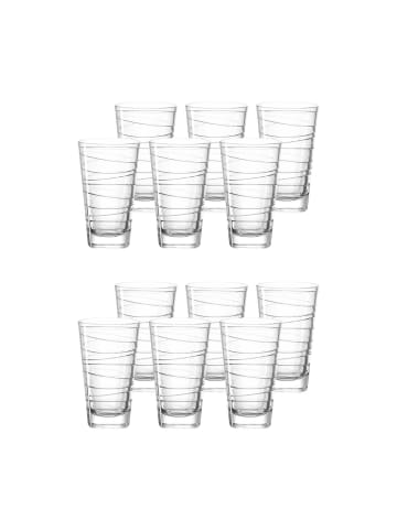 LEONARDO 12er Set Trinkgläser Vario in Transparent 280 ml in transparent