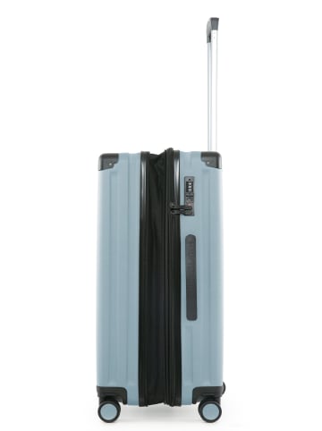 Hauptstadtkoffer Q-Damm - Mittelgroßer Hartschalenkoffer Trolley TSA, 68cm, 4 Rollen, 89 L in Pool blau