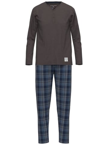 Tom Tailor Pyjama Rhodos in braun-mittel-Karo