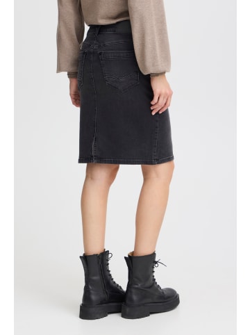 PULZ Jeans PZKAROLINA HW Skirt körpernah in Black Denim