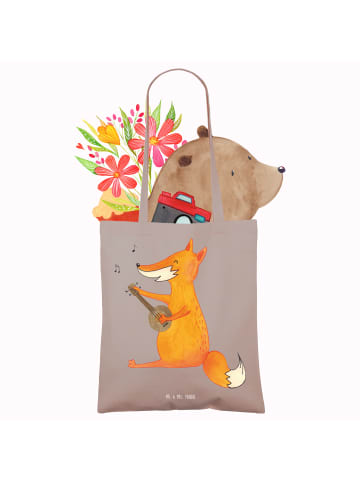 Mr. & Mrs. Panda Schultasche Fuchs Gitarre ohne Spruch in Braun Pastell