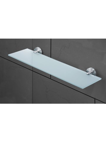 Amare bath Luxus Regal Glasablage in Silber