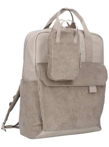 Zwei Rucksack Lou LUR160 in Cord-Mocca