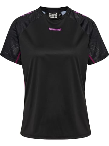 Hummel T-Shirt Hmlblaze Damen in BLACK/DAHLIA