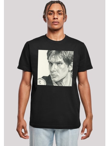 F4NT4STIC T-Shirt Star Wars Han Solo Drawing in schwarz