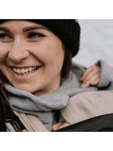 Hoppediz Tragezubehör Fleece Schalkragen und Stulpen in stone