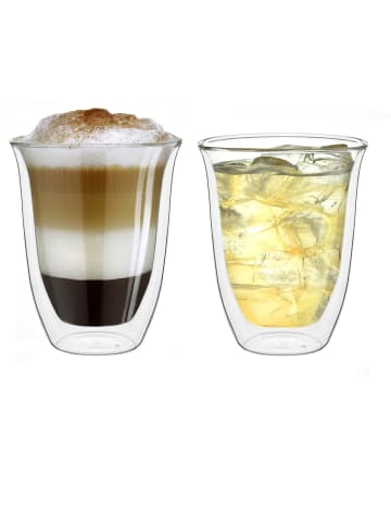 Creano 2er-Set "Thermo-Gläser" DG-V doppelwandig, 400ml Glas