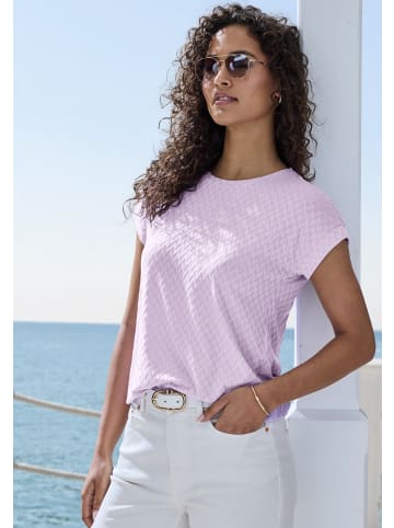 Vivance Kurzarmshirt in flieder