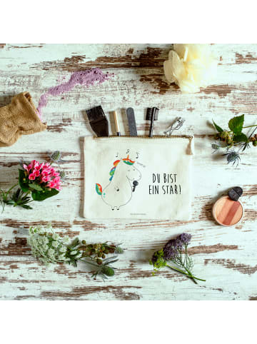 Mr. & Mrs. Panda pencil case Einhorn Sänger mit Spruch in Weiß