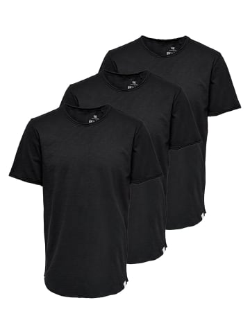ONLY & SONS T-Shirt ONSBENNE in Schwarz
