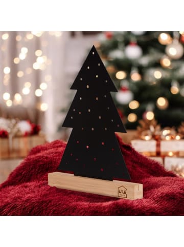 UNUS Tannenbaum Aufsteller Weihnachtsdeko in Schwarz