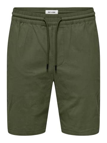 Only&Sons Shorts 'CAPRI' in dunkelgrün