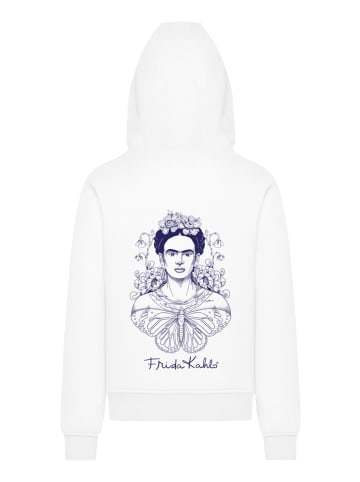 F4NT4STIC Hoodie Frida Kahlo Butterfly in weiß