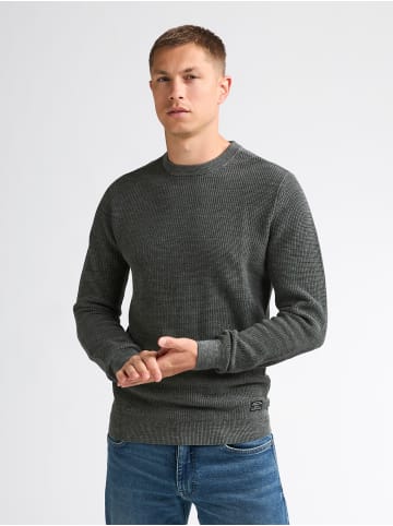 Petrol Industries Strukturstrickpullover aus Baumwolle ironstone in Grün