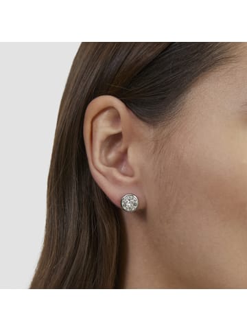s.Oliver Ohrstecker mit funkelnden Stein Details in silber