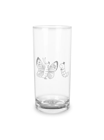 Mr. & Mrs. Panda Glas Raupe Schmetterling ohne Spruch in Transparent
