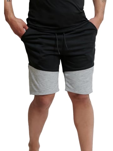Forbest Kurze Basic Sport Sweat Shorts in Schwarz
