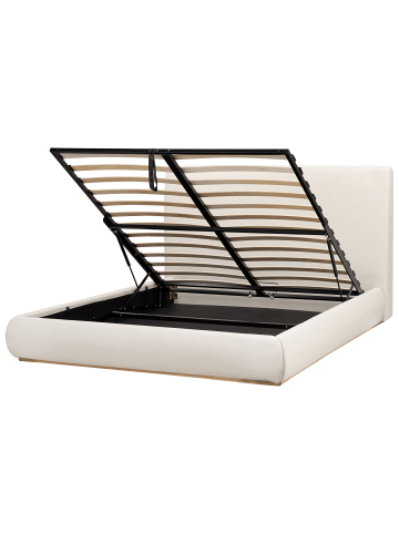 Beliani 3-tlg Doppelbett CAMPAGNE in Beige