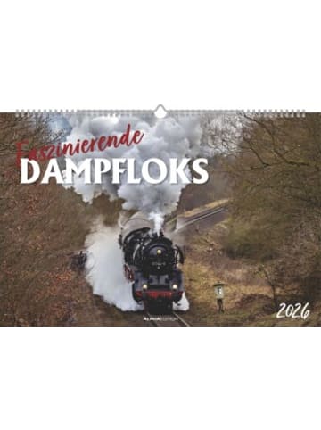 TeNeues Calendars & Stationery Kalender - Alpha Edition - Faszinierende Dampfloks 2026 - Wandkalender 49,5&tim