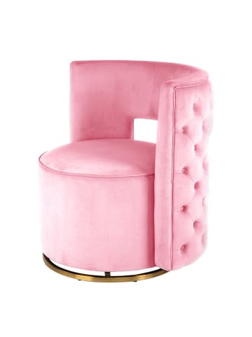 Kayoom Sessel Drehsessel Beverly 125 in rosa - gold