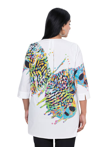 Ulla Popken Bluse in schneeweiß