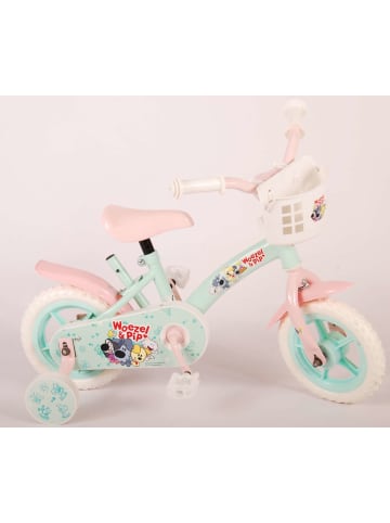 Volare Kinderfahrrad Woezel & Pip für Mädchen 10 Zoll Kinderrad in Mint Blue 3 Jahre