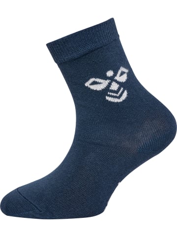 Hummel Hummel Long Socken Sutton 3-Pack Kinder in BLACK/GREY MELANGE/BLUE NIGHTS