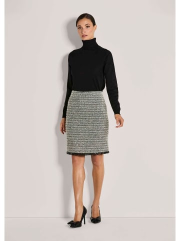 MADELEINE Eleganter Bleistiftrock mit Pariser Flair in graphit / wollweiß / multicolor