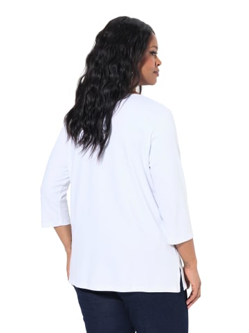 Ulla Popken Shirt in schneeweiß