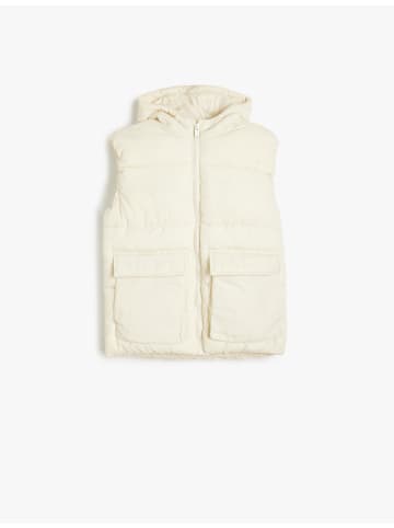 KOTON Weste Anorak in Ekru