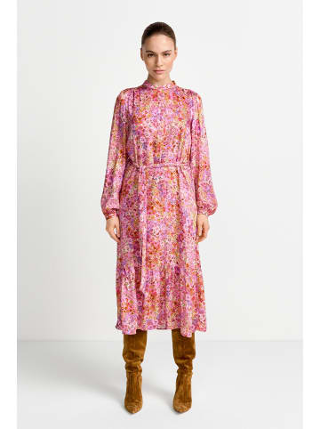 Rich & Royal Printed Midi Dress in Soft Orchid