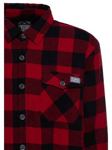 King Kerosin King Kerosin Winterhemd in rot