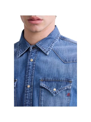 Replay Blau Denim Hemd