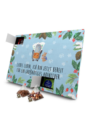 Mr. & Mrs. Panda Advents-Teekalender Pinguin & Maus Wanderer mit... in Eisblau