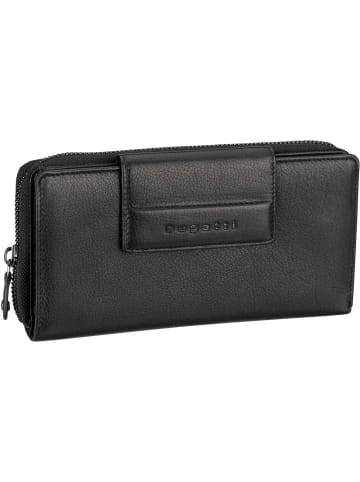 Bugatti Geldbörse Nome Long Ladies Zip Wallet in Schwarz