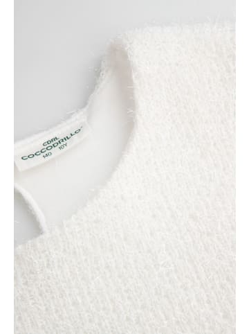 Coccodrillo Kurzarm-Pullover in ecru