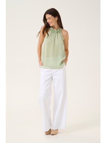 Cream Ärmellose Bluse CREmery A-shape in Tea