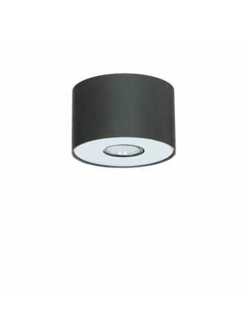 Licht-Erlebnisse Deckenlampe Ø 13 x (H)8.5 cm in Silber Graphit