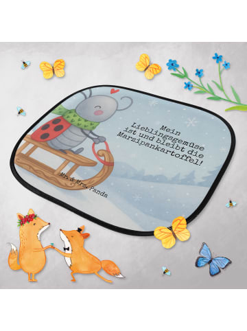 Mr. & Mrs. Panda Sonnenschutz Auto Smörle Rodeln Design mit Spruch in Weiß