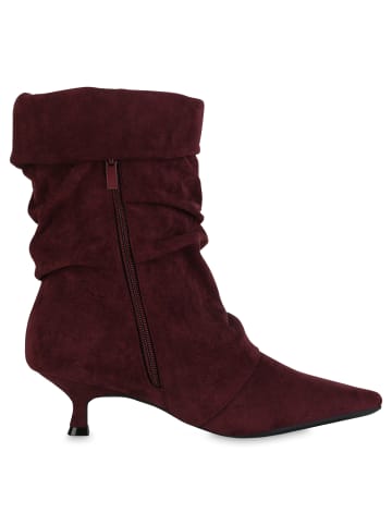 VAN HILL Klassische Stiefeletten Kristina in Burgund