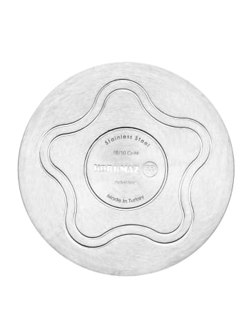 Korkmaz Korkmaz Perla Kochtopf aus hochwertigem 18/10-Edelstahl - 22 in Silber