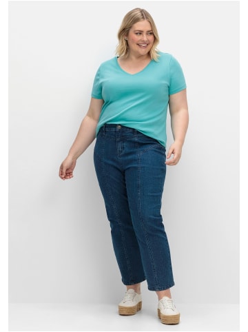 sheego Gerade Jeans PIA in blue Denim