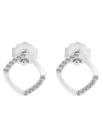 Adeliás Damen Ohrringe – Ohrstecker aus 925 Silber in silber