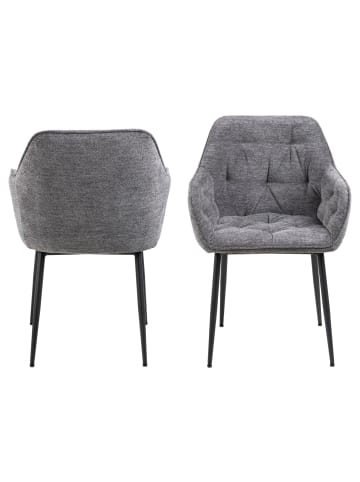 ebuy24 Esszimmerstuhl Brooke Grau 2er Set