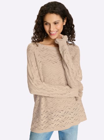 Heine Ajourpullover in sand